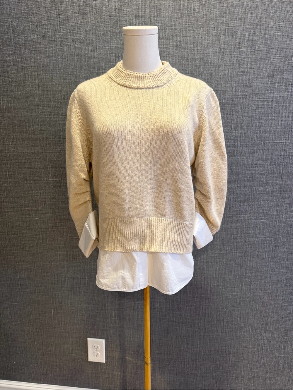 Brochu Walker Cream Crewneck Sweater